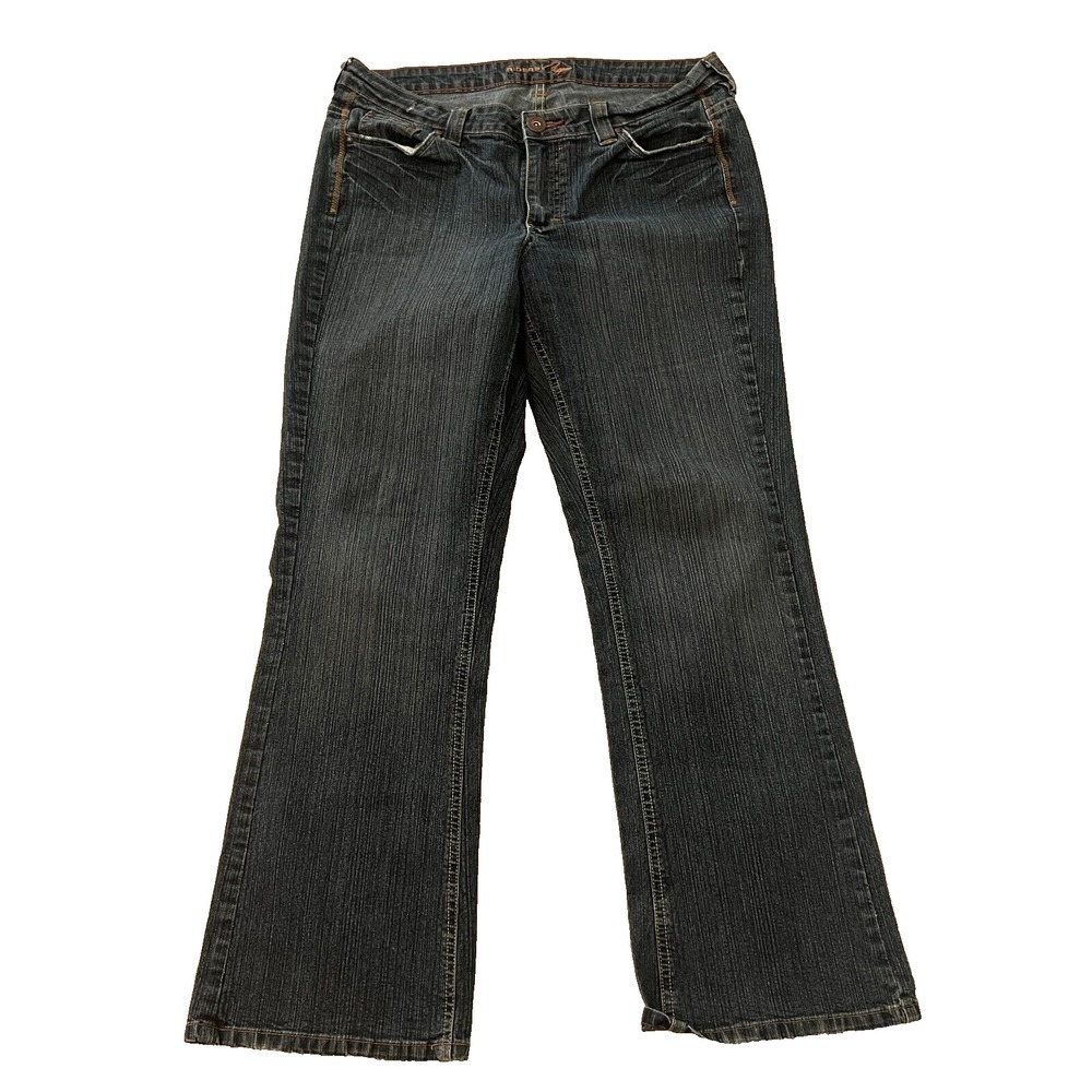 Riders Copper Jeans Womens Petite 11 Dark Blue Denim Bootcut Straight Leg - Picture 1 of 8